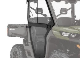 Clear rigid doors