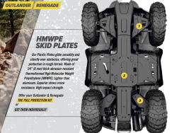 OUTLANDER/RENEGADE HMWPE Skid Plates - Outlander & Renegade